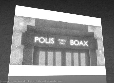 1 x POLIS BOAX greetings card.