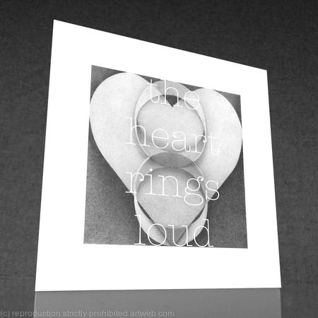 1 x the heart rings loud (with text).