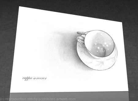 1 x Cuppa sorcerer art card