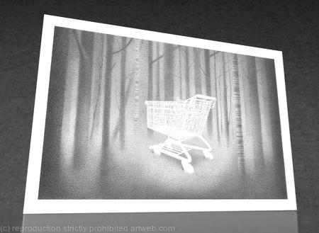 1 x Silvaburn: where we buried the body greetings card.