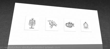 1 x Glasgow Coat of Arms mounted  print (landscape).