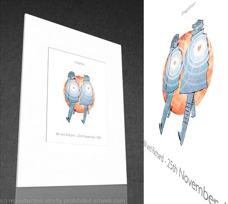 1 x Thegither (his and his) personalised print.