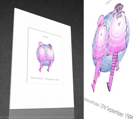 1 x Thegither (her & her) personalised print.