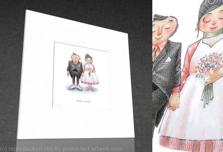 1 x Gettin' merrit. (Mounted & signed print).