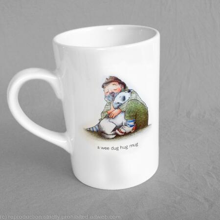 1 x A wee dug hug mug.