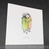 1 x a wee hug greetings card (colour)