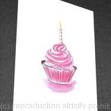 1 x cake A. greetings card