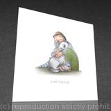 1 x a wee dug hug greetings card