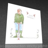 1 x 'daisy roots' birthday card 