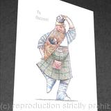 1 x Ya dancer! greetings card
