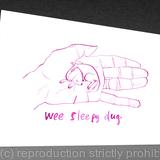 1 x wee sleepy dug greetings card