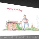 1 x Knight greetings card