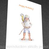 1 x The tomahawk kid - Part 1 greetings card.
