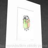 1 x A wee hug (mounted and signed colour print).