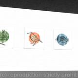 1 x Glasgow Coat of Arms mounted  print (landscape).