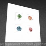 1 x Glasgow Coat of Arms (square mounted  print).