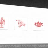 1 x Glasgow Coat of Arms  mounted red print (landscape).