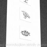 1 x Glasgow Coat of Arms mounted b&w print (portrait).