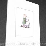 1 x A big dug hug (mounted and signed print).
