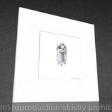 1 x a wee toatie hug (miniature signed and mounted print).
