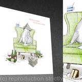 1 x Enjoy yourself (it's later than you think!) greetings card.