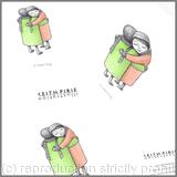 5 x a wee hug greetings cards (colour).