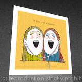 The quiet joys of sisterhood - greetings card