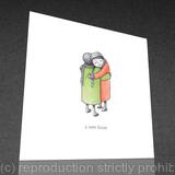 1 x a wee bosie greetings card (colour).