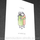 1 x a wee hug on mother's day (colour card).