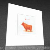 1 x I HEART SCOTLAND (mounted & signed colour print).