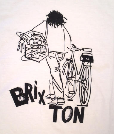 Close up of design - Walk the Bike