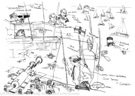 Original sketch - Cowes Week - 2013