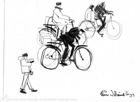 1999 - Beijing cyclists going to work