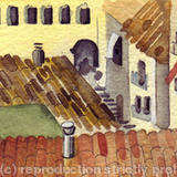 Greeting card-IT10 Mountain village