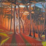 The Forest at sunset