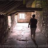 Inside Valle Crucis Abbey