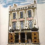 The Crown Bar Belfast.  LIMITED EDITION PRINT.