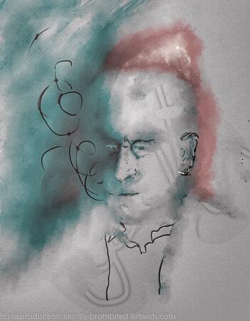 The gentleman concentrating