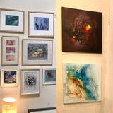 Delcia’s artwork at The Old Courthouse Gallery