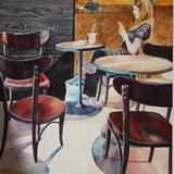 Milkshake and chairs