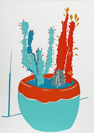 Red and Orange Cactus 