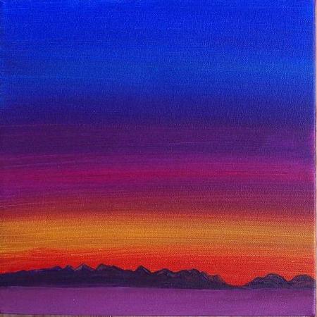 Looking Across Galway Bay to the Twelve Pins