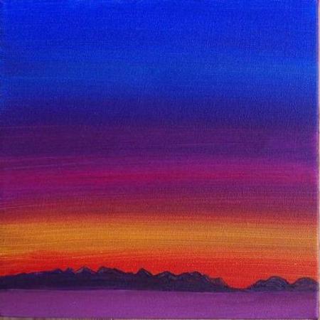 Looking Across Galway Bay To The Twelves Pins