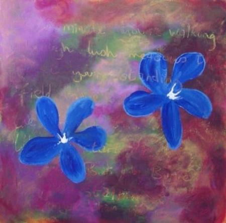Doolin Flower Painting No. 3 - Zen Of The Boreen