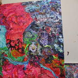 THA DILLINGER CLAN OF 3 WITH ITS THIRSTY NUDGE FOR FLUID