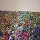 Atop volcano is put000t out by rain nd MetuhL clouds cloyd