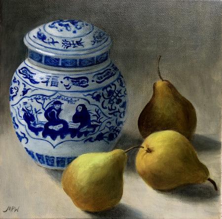 Still life with Chinese jar