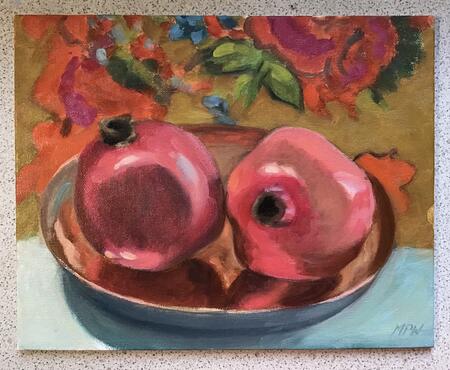 Still life with Pomegranates 