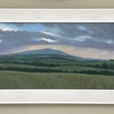 Wheat fields and the Brown Clee, evening
