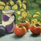 Still life with Persimmons